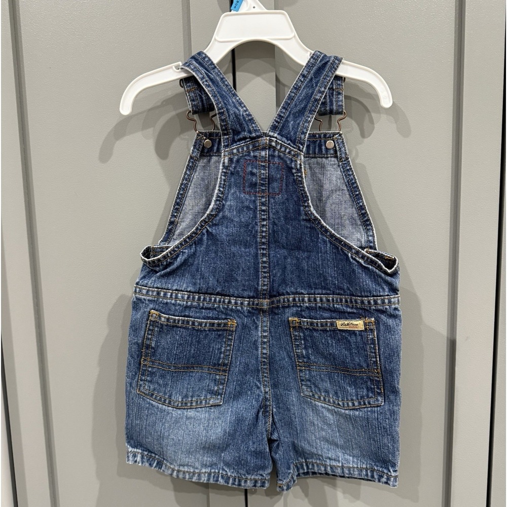Levi's Strauss Signature Overalls Shortalls Denim Infant Toddler Size 18 Months - Picture 2 of 12